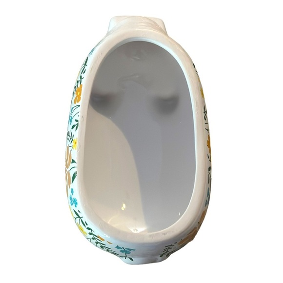 Old East Main Co Pioneer Inspired Floral Pig Butter Dish Farmhouse Cottagecore - Picture 6 of 13